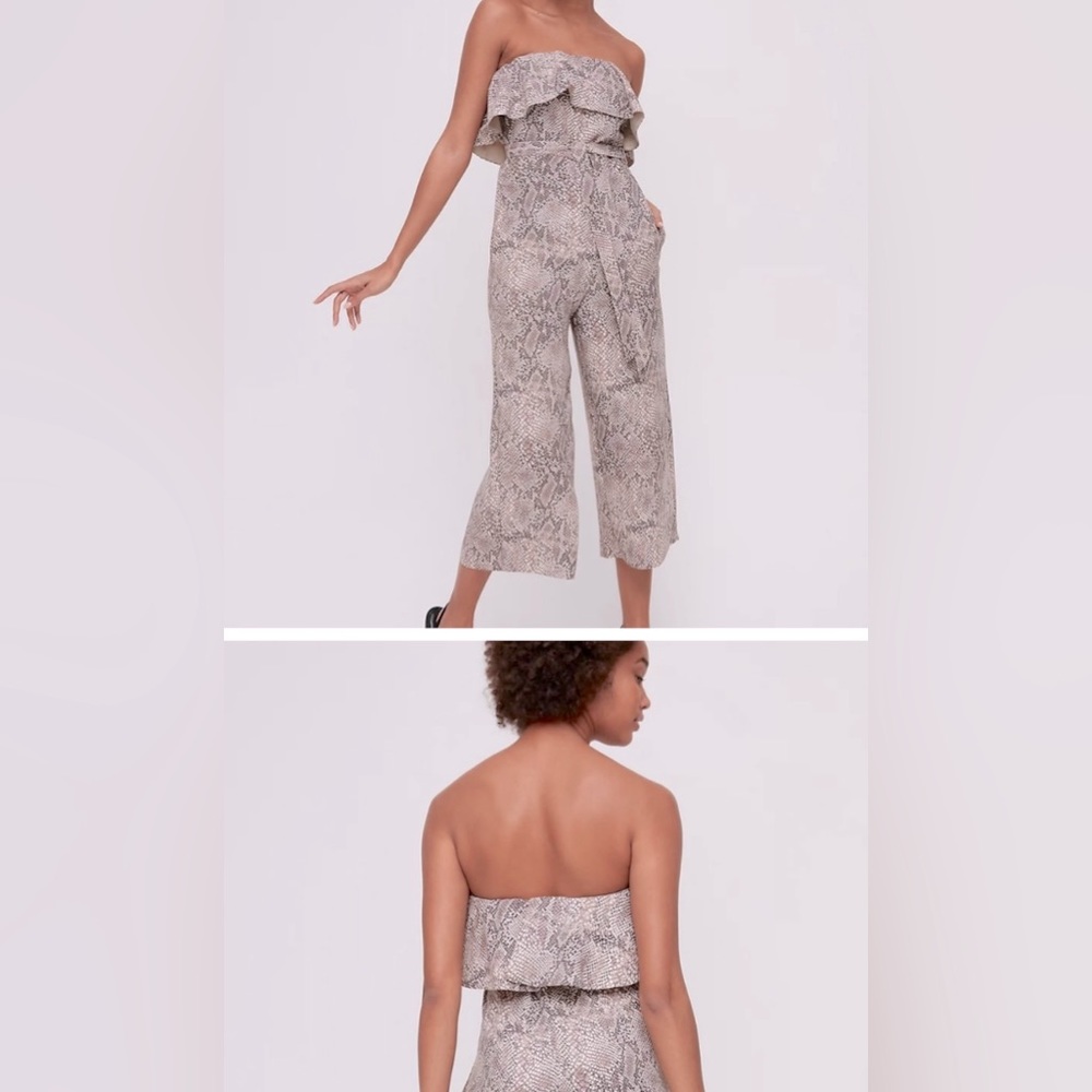 Babaton Altamira jumpsuit Brown Sz Medium Like new